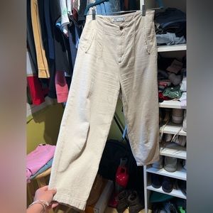 Zara beige linen pants size 6